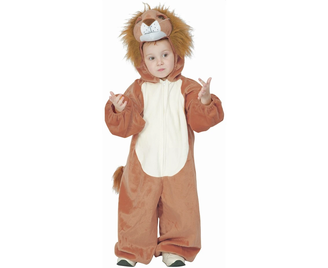 Costume for child Lion (jumpsuit with hood and tail), size 92/104 cm